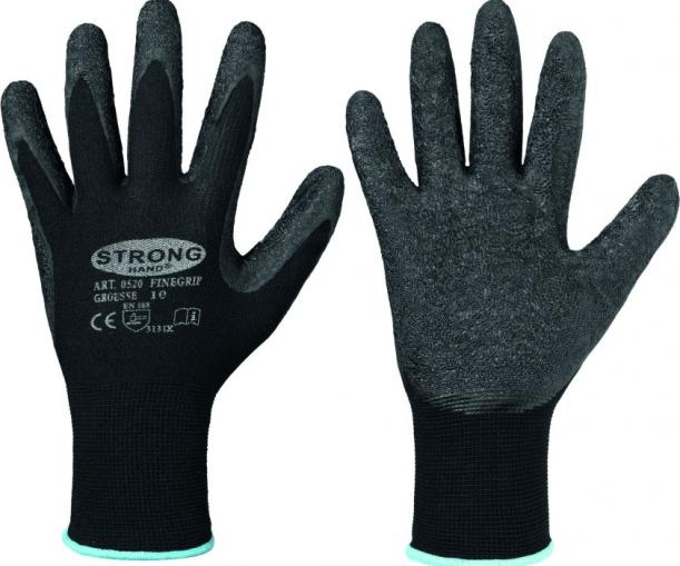 Rukavice STRONG HAND FINEGRIP polomáčené v latexu