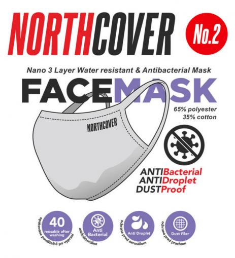Maska NORTHCOVER Anti-Bacterial 3 vrstvy No.2