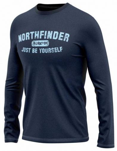 Tričko NORTHFINDER CAMILO s dlouhým rukávem tmavě modré