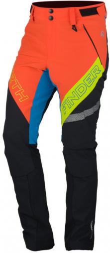 Kalhoty NORTHFINDER RYSY SKIALP černo-oranžová