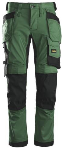Kalhoty SNICKERS AllroundWork Stretch s PK tmavě zelené