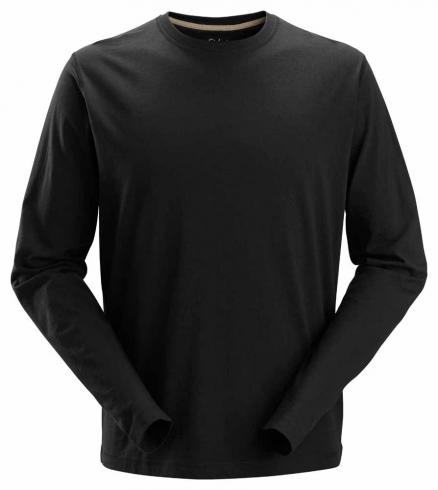 Tričko SNICKERS Classic s dlouhým rukávem černé  XS

