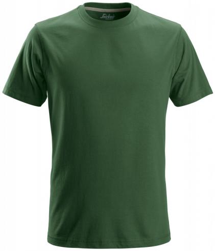 Tričko SNICKERS Classic s krátkým rukávem tmavě zelené