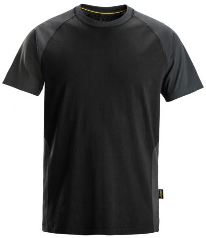 Tričko SNICKERS s krátkým raglánovým rukávem černo-šedé