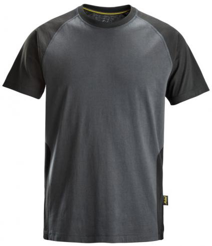 Tričko SNICKERS s krátkým raglánovým rukávem šedo-černé