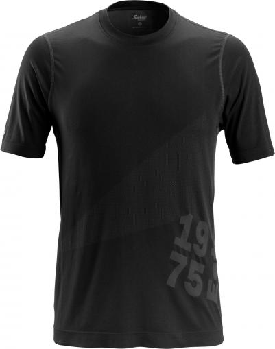 Tričko SNICKERS FlexiWork 37,5® funkční s krátkým rukávem černé