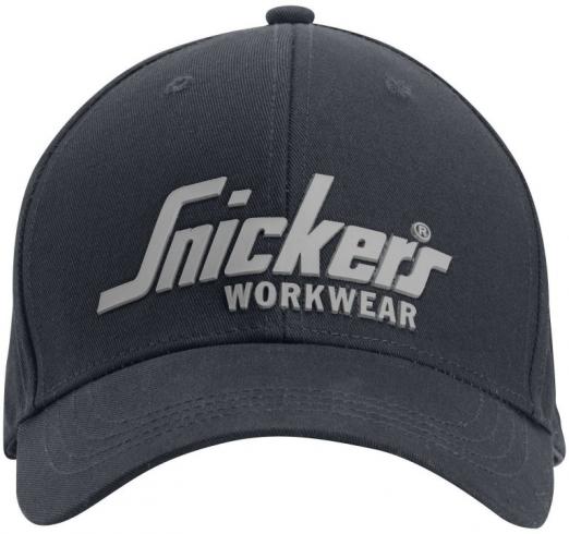Kšiltovka SNICKERS s 3D logem Snickers Workwear černá