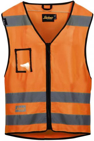 Vesta SNICKERS Workwear reflexní třída 2 oranžová