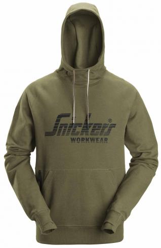 Mikina SNICKERS Workwear s kapucí Bright khaki