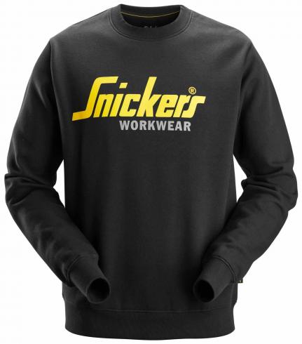 Mikina SNICKERS Workwear Classic s dlouhými rukávy černá